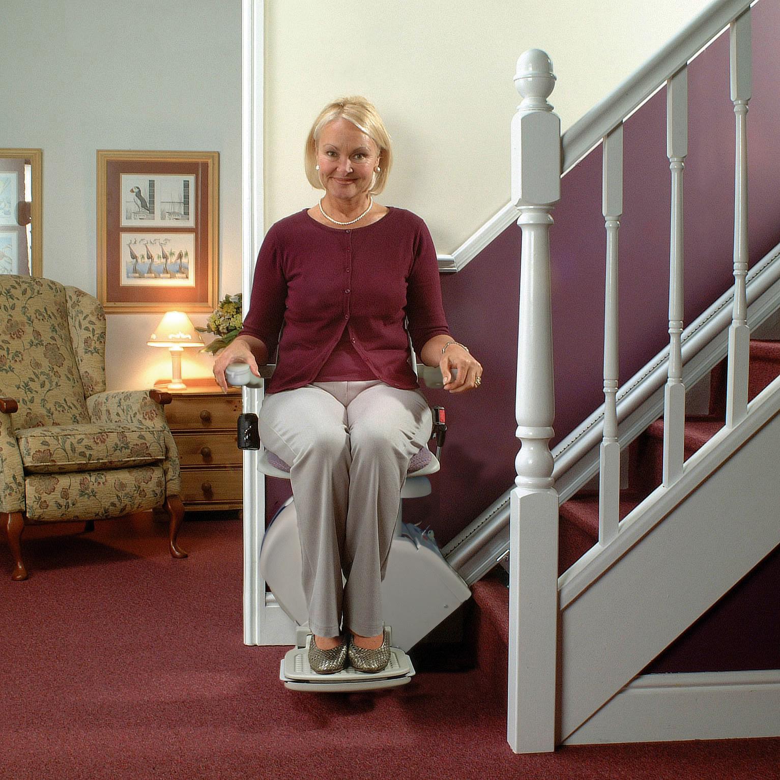Irvine curved stair lift chair for elderly