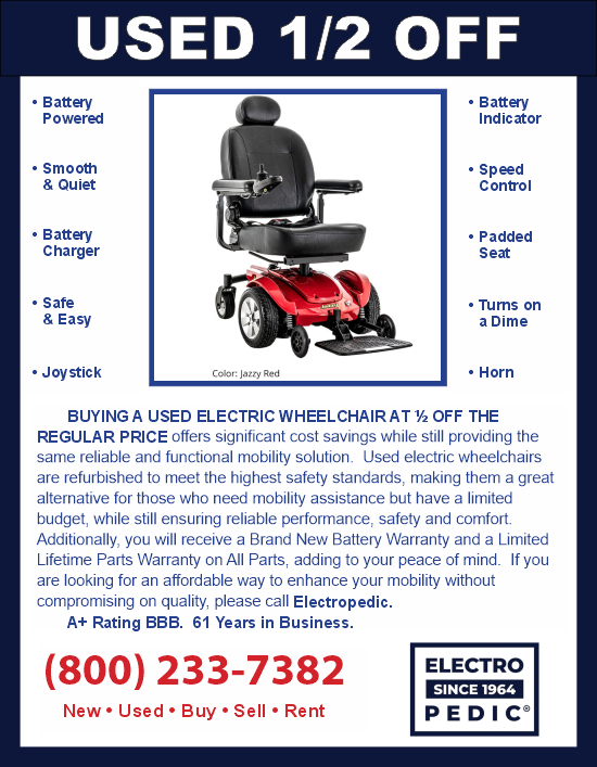 Electropedic Irvine Used Power Wheelchairs ½ off