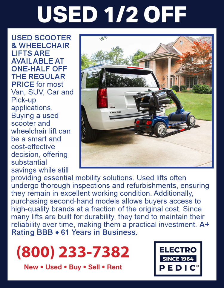 Electropedic Irvine Rent a scooter or wheelchair lift