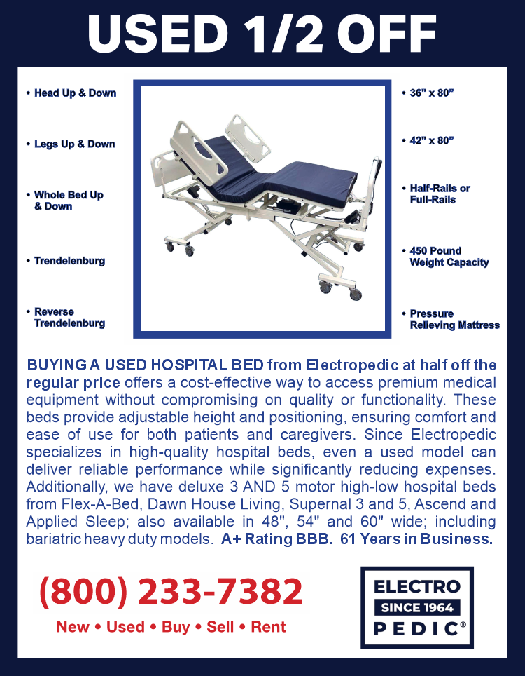 Electropedic Irvine Hospital Beds by Tuffcare Supernal Flexabed Dawn House Ascend used ½ off